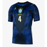 Pánský Fotbalový dres Brazílie Marquinhos #4 MS 2026 Venkovní Krátký Rukáv